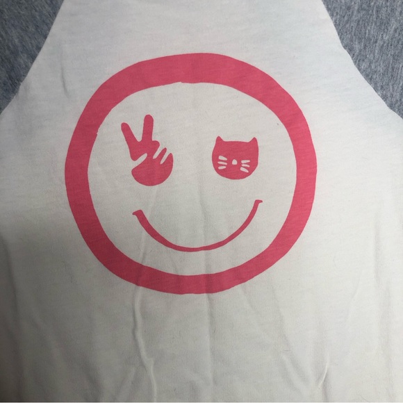 Tea Collection Girls Smiley Raglan Graphic Tee Size 10 - Picture 4 of 7